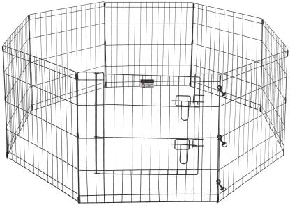 Pet Trex 2205 24 x 24 8 Panel Pen Exercise Playpen for Dogs with High Panel and Gate, 24 x 24 by Pet Trex