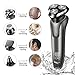 Electric Razor for Men 4 in 1 Rotary Shavers Cordless Waterproof USB Fast Charging Wet/Dry Electric Shaver Includes Hair Clippers and Nose Hair trimmer
