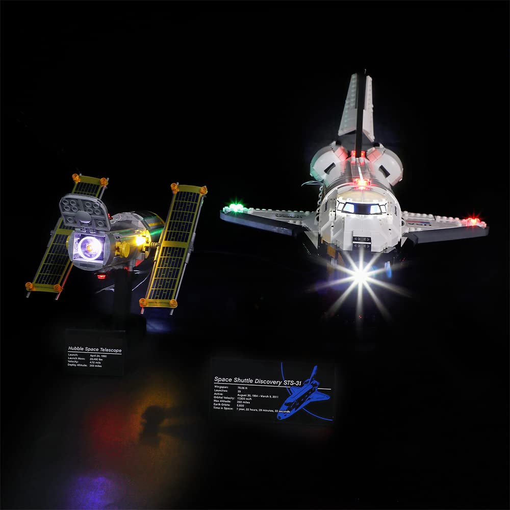 GEAMENT LED Light Kit Compatible with LEGO NASA Space Shuttle Discovery - Lighting Set for Creator 10283 Model (Building Set Not Included)