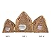 Amakunft Egyptian Pyramids Resin Aquarium Ornament, Reptile Shrimp Fish Hideouts Hiding Cave Fish Tank Landscaping Ornament (3 Packs)
