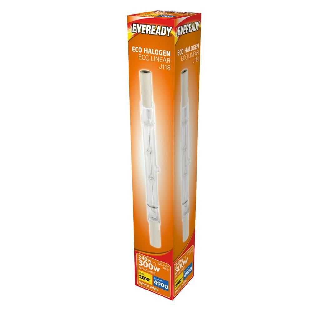 EVE Linear Halogen Energy Save Tubes 118mm 220-240v 230 Watt 300 Watt