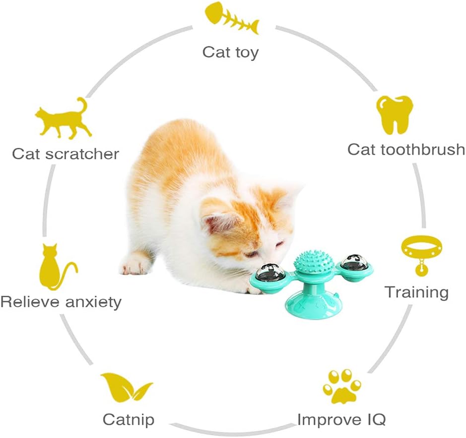 Diamerd Cat Catnip Toys (Yellow) : Pet Supplies