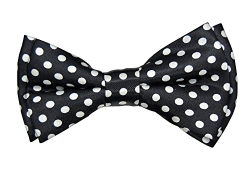 Kids Children Babies "Black" Polkadot Suspender & Bow tie Set