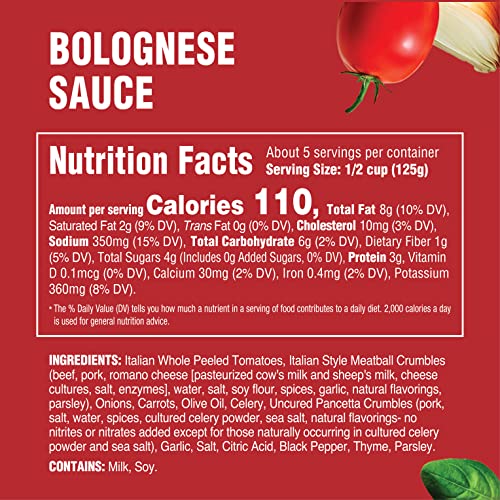 Rao's Homestyle Bolognese Sauce, 24 oz, Classic Tomato Sauce, Pasta