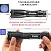Flashlights iCoostor Handheld LED Tactical Flashlight Super Brightness Waterproof IPX5 5 Modes Zoomable Focus For Outdoor