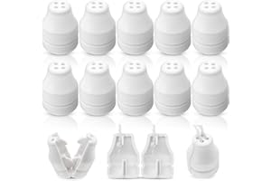 Mucalam Blind Pull Cord Knobs 10-Pack Anti-Strangulation Breakaway Design(Bell Shape, 4-Hole) Plastic Tabs, Fits Installation