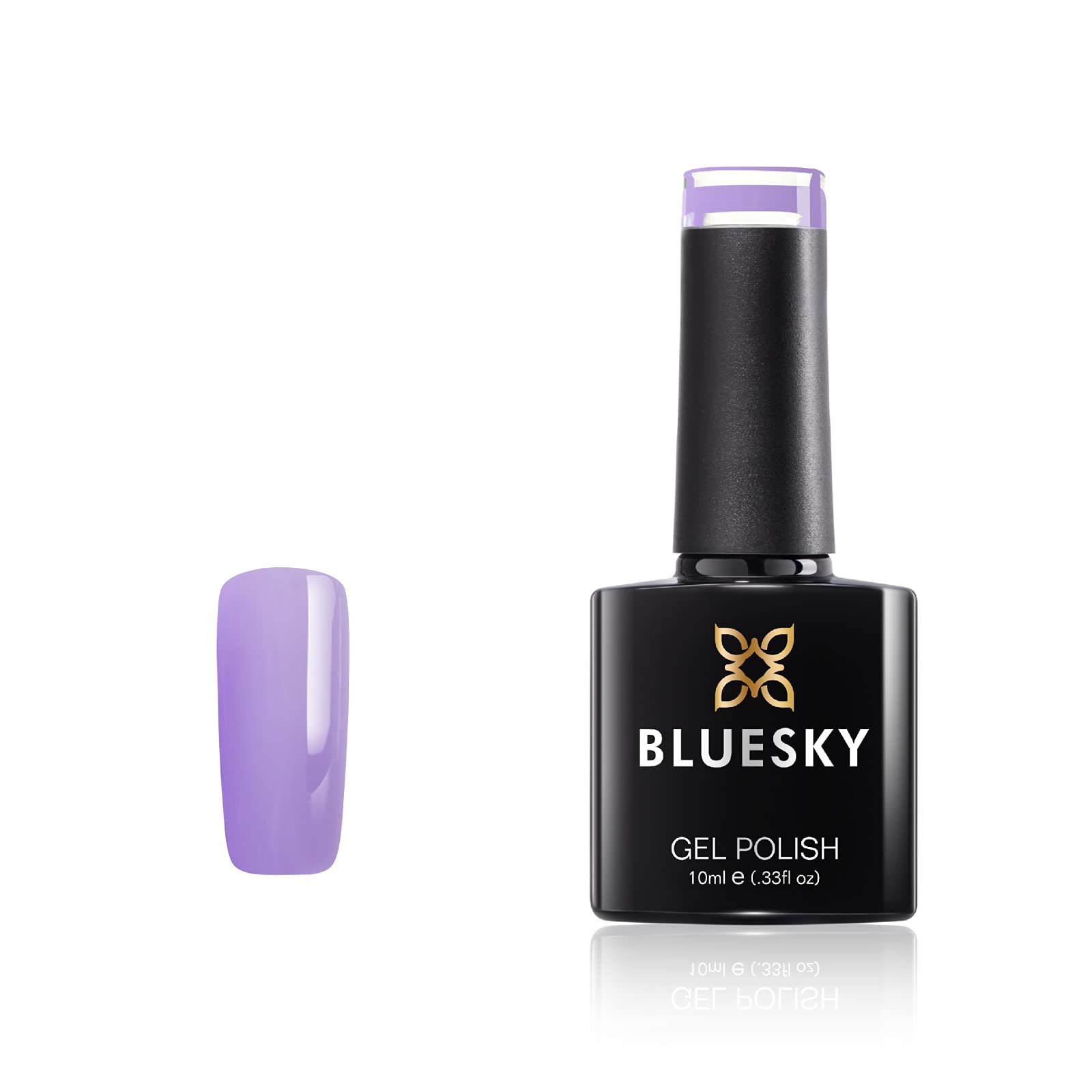 Bluesky Gel Nail Polish, Parma Violets Pastel 08, Lilac, Pastel, Purple Long Lasting, Chip Resistant, 10 ml (Requires Drying Under UV LED Lamp)
