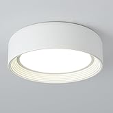 Badiegh Dimmable Flush Mount Ceiling Light White,24W LED Ceiling Light Fixture,3000K-6500K 5CCT Round 11.81 in Modern Lightin