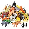 Animals Figure,54 Piece Mini Jungle Animals Toys Set,Zoo World Realistic Wild Vinyl Pastic Animal Learning Resource…