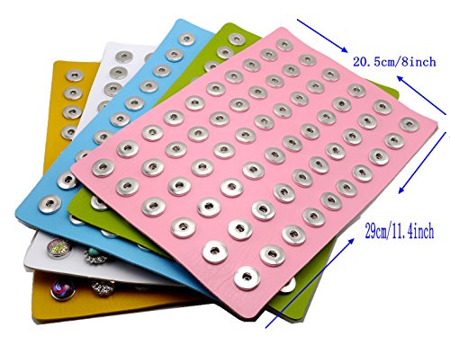 Ladieshow Snaps Jewelry Display PU board (Regular Sized Snap,Big Button) (Big)