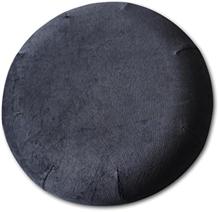 Oriental Sheepworld Pure Memory Foam Donut Ring Office Seat Cushion Black Plush Velour Cover