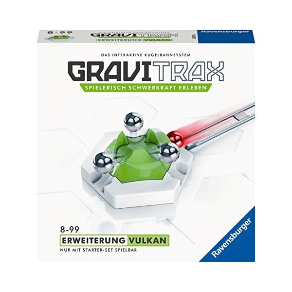 Ravensburger GraviTrax Kugelbahn - Erweiterung Action-Stein Vulkan 27619, für Kinder ab 8 Jahren und Erwachsene