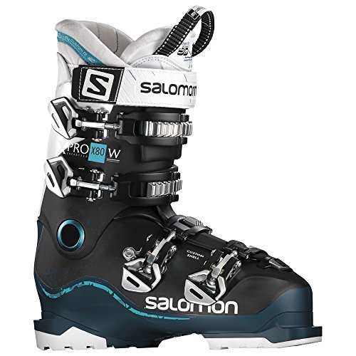 Salomon X-Pro X80 W Womens Ski Boots 2017 - 26.5/Black-Petrol Blue-White