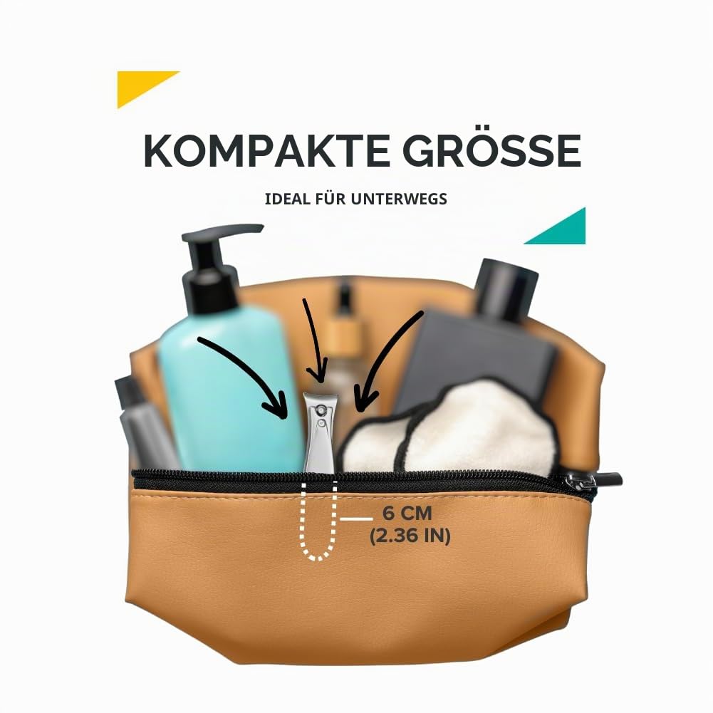 Rui Smiths Profi Nagelknipser | TopInox Edelstahl Maniküre Pediküre Trimmer, gebogene Schneiden, Reisegröße, 6 cm Länge | Made in Solingen, Germany 5