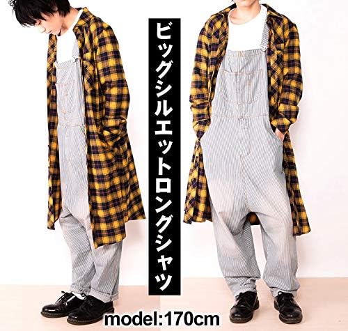 Amazon スピードオレンジ ロングシャツ チェックシャツ ネルシャツ メンズ レディース カーディガン 通販