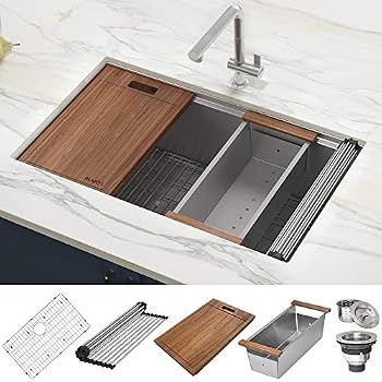 Kohler Cater 33" x 22" Top Mount Undermount Single Bowl kitchen Sink ...