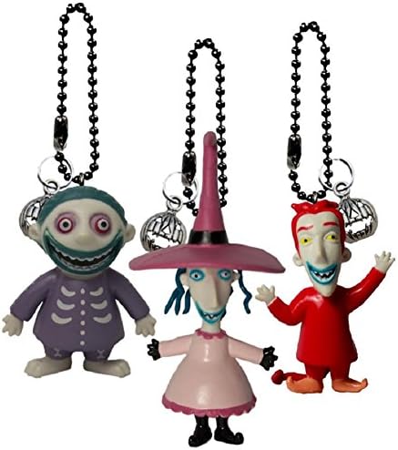Disney's Nightmare Before Christmas Lock, Shock, &amp; Barrel Keychain/Dangler Set of 3