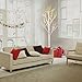 Excelvan Safe 48 LEDs 1.2M/4FT Silver Warm White Xmas Led Birch Twig Lighted Branches Tree for Home Bedroom Patio Garden Gate Yard Party Wedding Christmas Inside Outdoor Decoration