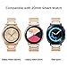 Valkit Compatible Galaxy Watch Active 40mm Bands, 2 Pack 20mm Stainless Steel Solid Band Metal Strap Business Bracelet Wristband Replacement for Galaxy Watch Active 40mm/Galaxy Watch 42mm, Rose Gold