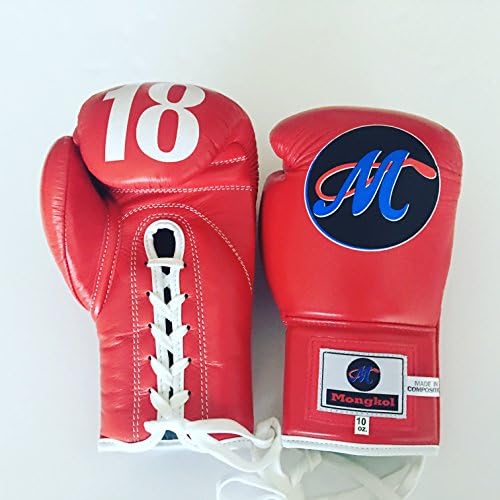 Mongkol Muaythai Gloves Red M18 Lace