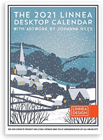 Linnea Design 2021 Desktop 5x7" Calendar Artwork by Johanna Riley