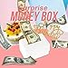 One76 Funny Cake ATM Money Box Money Pulling Cake Making Mold Food Contact Safe, includes 20 Plastic Bag and Happy Birthday Topper Surprise Gift (White)