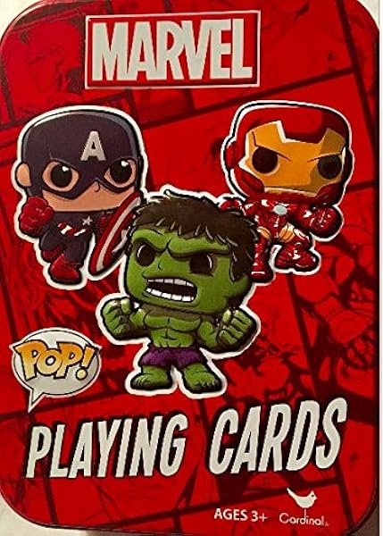 marvel pop playing cards characters