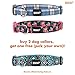 Friends Forever Dog Pattern Collar Double Layer Woven Square Orange Medium 14-20