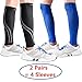 Udaily Calf Compression Sleeves - Men & Women (20-30mmhg) - Leg Support Socks for Shin Splint & Calf Pain Relief