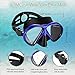 OMGear Snorkel Set Snorkeling Gear Package Diving Set Premium Silicone Dive Mask Snorkel Equipment Goggles Anti-Fog Anti-Leak Neoprene Mask Strap Scuba Diving Freediving Spearfishing Swimming
