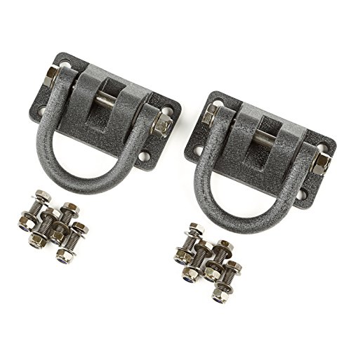 Rugged Ridge 11540.20 Textured Black XHD Bumper D-Ring - Pair
