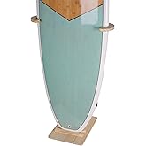 LINGVUM Surfboard Stand Rack, Sturdy Rack with Floor-Standing Design, Vertical Surfboard Holder, Storage & Display for Shortboard and Longboard, Wooden