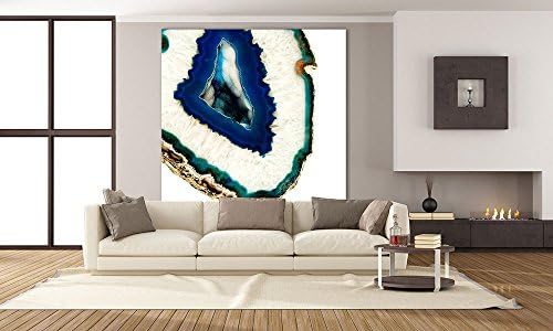 Giant Art GI88730K2 Mediterranean Agate A Huge Contemporary Abstract Giclee Canvas Print, 54 x 54"
