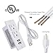 Conference Recessed Power Strip Socket,Power Grommet,Desktop Charging Station with 2-Outlet and 2 USB Ports (white)
