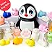 Mochi Squishy Toys - 20 Squishies Pack and 1 Jumbo Squishies Slow Rising Penguin Squishy- Mochi Squishy Cat, Panda Squishy, Mochi Animals – Kawaii Squishies Jumbo - Key Chain Strap Squishys