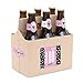 Big Dot of Happiness Omg, You're Getting Married - Engagement Party Decorations for Women - 6 Beer Bottle Label Stickers and 1 Carrier