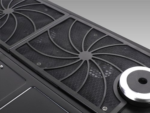 Silverstone Tek GD08B Aluminum Extended ATX / SSI-EEB compatible / SSI-CEB HTPC Computer Case Cases - Black