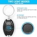 LUMAND 5 Pack Mini LED Keychain Flashlight Small Super Bright Key Ring Light Torch (Assorted Colors, 2 Light Modes, White Beam)