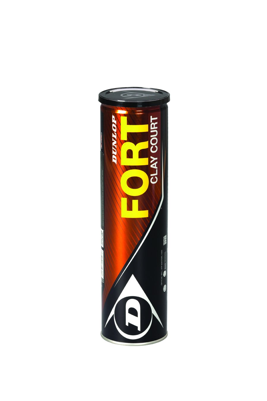 DUNLOP Fort Clay Court Tin Tube of 4 Tennis Balls