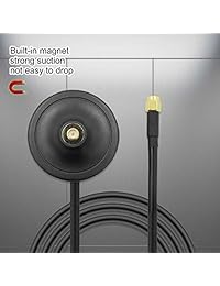 HUACAM hcm38 N WiFi Antena Soporte Magnético Base RP SMA conector con cable alargador de 3 M