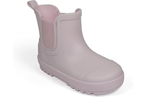 BEARPAW Toddler Rain Boots, Waterproof Rubber Kids Rainboot, Girls/Boys Light Water Shoes for Muddy Park/Hiking