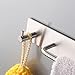 Kes Self Adhesive SUS 304 Stainless Steel Towel Bar with Hook Storage Bathroom Kitchen Hand Hanger Stick On Sticky Contemporary Style, Brushed Finish, BTH7200-2