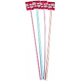 25 Giant Pixy Stix - Cherry, Grape, Orange, &amp; Maui Punch - 15 Inches - Sweet and Sour Sugar Filled Candy Straws