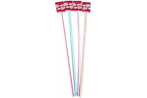 WILLY WONKA 25 Giant Pixy Stix - Cherry, Grape, Orange, & Maui Punch - 15 Inches - Sweet and Sour Sugar Filled Candy Straws