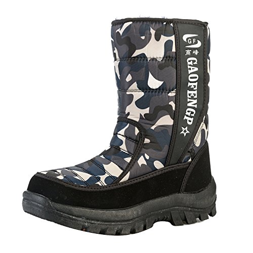 Jiasuqi comfy mid calf boots snow fur booties for men a…