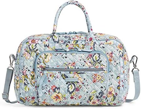 Vera Bradley Signature Cotton Compact Weekender Travel Bag, Floating Garden