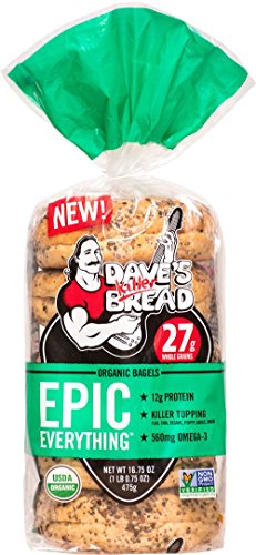 Epic Everything Protein NON GMO Bagels 16.75 oz bag