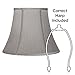 Pewter Gray Medium Bell Lamp Shade 8