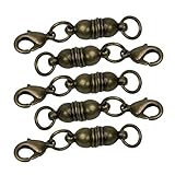 Evelots 5 Piece Antique Bronze Magnetic Clasps, Stylish Vintage Look
