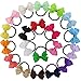 20pcs Girls Pigtail Bows Pony Tail Holder Hair Bows